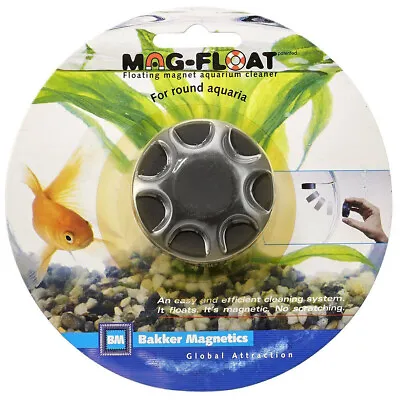 Mag-Float 20 Round Fishbowl Floating Magnetic Glass Cleaner For Round Aquariums • $13.99