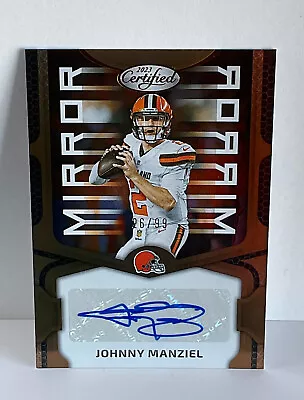 2023 Panini Certified Johnny Manziel Bronze Mirror Parallel Cleveland Browns /99 • $5