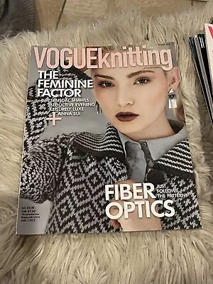 VOGUE KNITTING INTERNATIONAL Magazine Holiday 2013 FIBER OPTICS. • $10