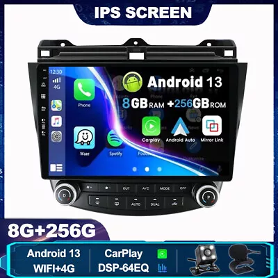 For Honda Accord 7 2003-2007 Android 13 CarPlay GPS Car Stereo Head Unit DSP IPS • $469.99