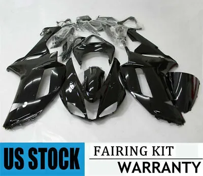 Glossy Black Fairing Kit For Kawasaki Ninja ZX6R 2007 2008 ZX600P ABS Body Work • $349.01