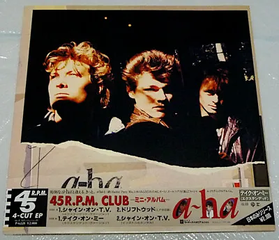 A-ha Take On Me 45 Rpm Club Warner P-6228 Japan 12  W/obi Insert • $19.95