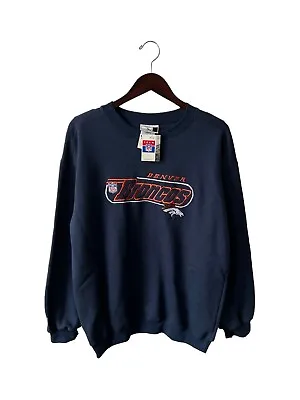 Vintage PUMA Denver Broncos Sweatshirt Mens Size Medium Deadstock NWT 90s • $70