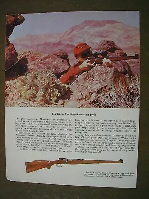 1964 Manlicher-Schoenauer Carbine With Kahles Scope Vintage PRINT AD 60 • $9.64