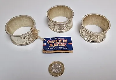 QUEEN ANNE Silver Plated Tableware - Napkin Ring - Tarnish Resistant • £13.50