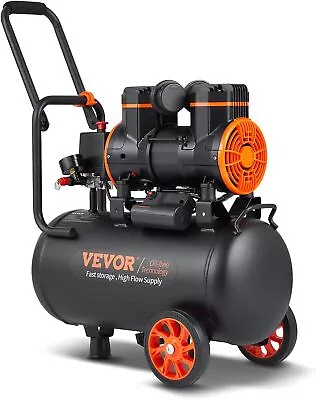 24L 6.3 Gallon Air Compressor 2 HP 3.35 CFM Oil-Free Air Compressor 116PSI Press • $159.95