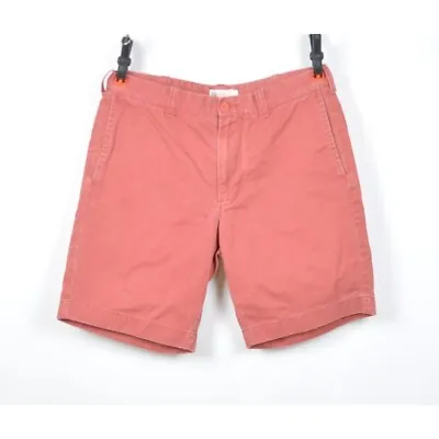 J Crew Chino Casual Denim Shorts Salmon Pink 100% Cotton Men's Size 32 • $12.45