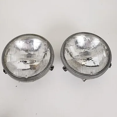 BMW E30 E28 E21 E24 E23 Low Beam Headlight Left And Right Side Sealed Beam Set • $50