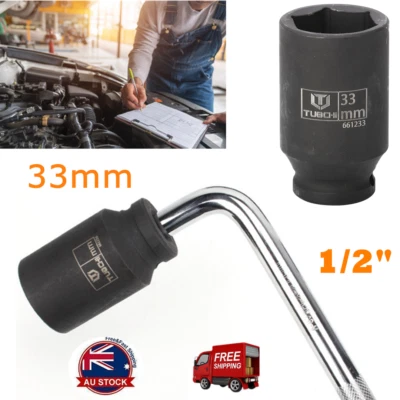 $22.11 • Buy 1/2  Drive Deep Impact Socket 33mm Heavy Duty 6 Point Hub Axle Spindle Nut AU