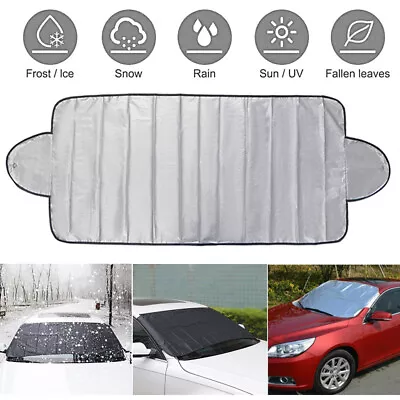 Reflective Car Windscreen Sun Shade Foldable Sunshade UV Blind Visor Protector • £3.56