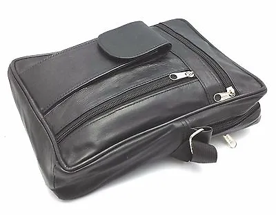 £10.45 • Buy Ods:uk® Mens Real Leather Travel Shoulder Man Bag Cross Body Messenger