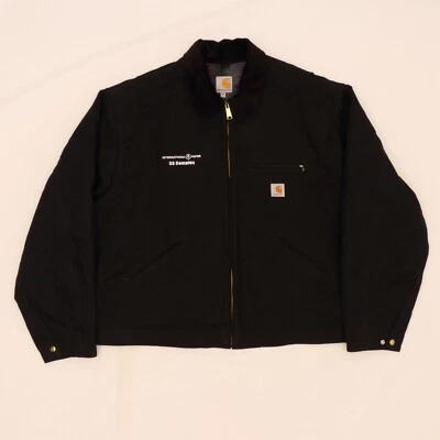 $29.99 • Buy B6579 VTG Carhartt J001 BLK Blanket Lined Detroit Jacket Made In USA Size 2XL