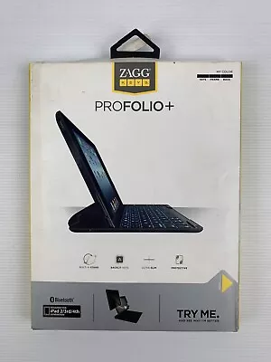 $69.97 • Buy ZAGG Keys PROFOLIO+ - For IPad 2 3rd 4th Gen - Black - New In Box
