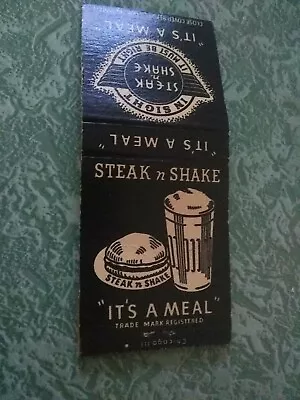 Vintage Matchbook W5 Collectible Ephemera Missouri Illinois Steak And Shake • $31.99