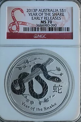 Kappys G3187 Tokelau  2013  $5 Year Of The Snake Ngc Ms70 First 1000 Struck  • $199.99