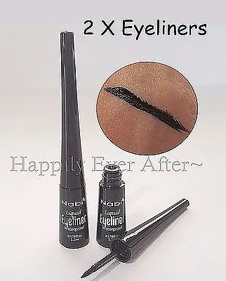 2 Black Waterproof Liquid Eyeliners - Nabi Waterproof Eyeliner * Get 2 & Save!  • $7.99