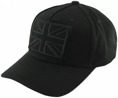 Royal Stallion Union Jack Embossed Cotton Baseball Cap • £14.99