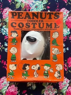 Vintage Halloween Costume Peanuts Snoopy 1958 Toddler Size • $30