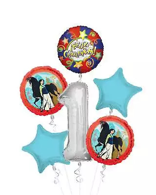 Mulan IFeliz Cumpleanos Balloon Bouquet (6 Balloons) Viva Party • $11.99