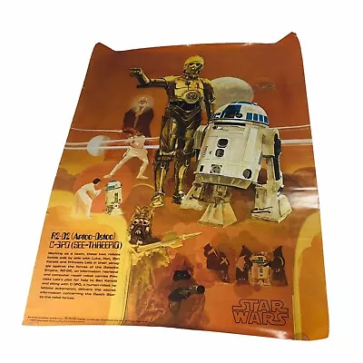 Original R2-D2 / C-3PO Poster - STAR WARS BURGER KING COCA-COLA (1977) NICE • $44.95