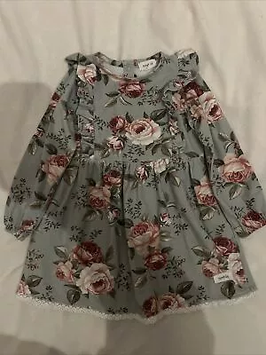 Newbie Baby Girls Floral Print Dress Age 12-18months • £6