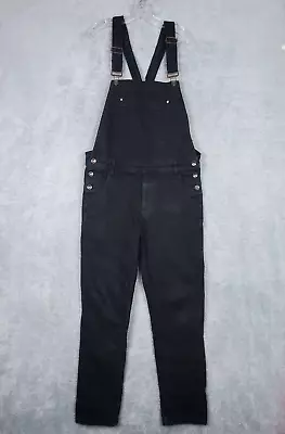 BDG Urban Outfitters Denim Overalls Sz 32 Black Tapered Leg Bib Workwear Cotton • $38