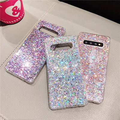 NEW Sparkle Bling Soft Case Cover For Samsung S21 S20 FE S10 Note 20 A42 A72 AU • $17.82