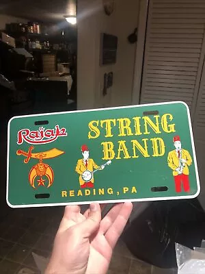 1980 Rajab Masonic String Band Reading Pennsylvania Booster License Plate PA Tag • $14.99