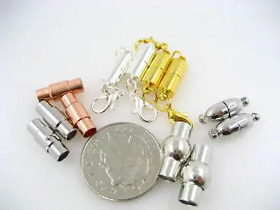 £3.99 • Buy Strong Magnetic Round Ball Clasps For Jewellery Making Magnetic Cord End Clasps