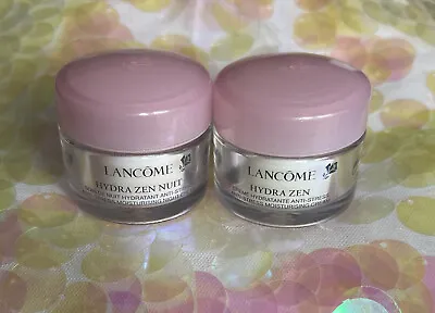 Lancome Hydra Zen & Hydra Zen Nuit Anti-stress Moisturising Night Cream 15ml Duo • £10.99