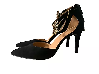 Mootsies Tootsies High Heel Black Fabric Heel Size 8.5 Pre-owned • $35