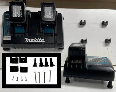 Makita Battery Charger (Removable) Wall Mount Set For 18v Single & Double Models • $14.99