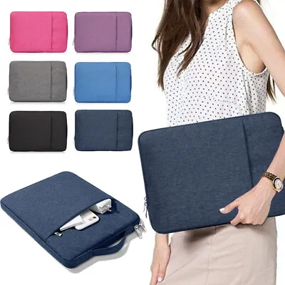 Sleeve Case Cover Carrying Hand Bag For 10  11  12'' 13  14  15  Laptop Notebook • £12.94