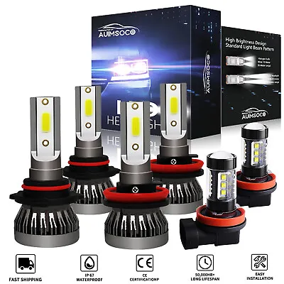 For Toyota Venza 2009-2016 LED Combo Headlight Fog Light Kit Bulbs White 6500K • $35.99