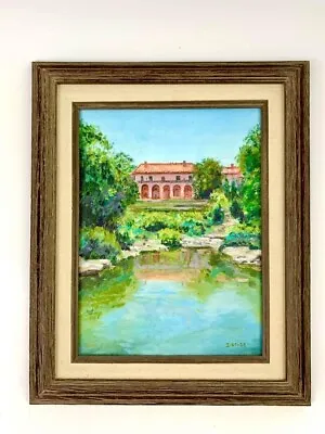 $165 • Buy Painting Of The Famous Philbrook Museum In Tulsa Oklahoma Original Oil