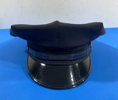 New Midway Cap Co 8 Point Navy Adjustable Hatband 1 Front Eyelet Xl 7 3/4 - 8 • $41.99