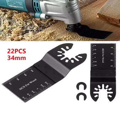 Oscillating Multi Tool Blades Universal Saw Blade 34mm Wood Metal Cutter • £7.99