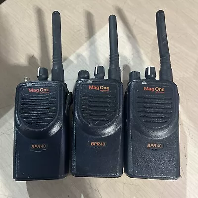 Lot Of 3 Motorola Bpr40 Magone Two-way Radio Uhf 8-channel • $119.95