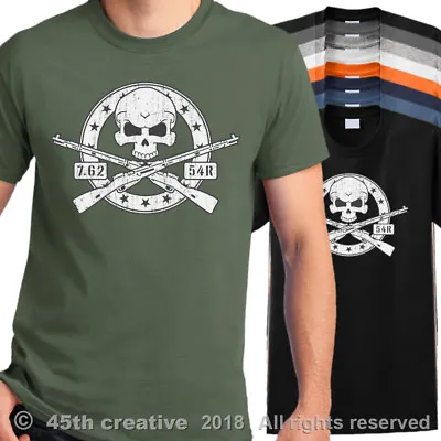 Mosin Nagant M91/30 Crossbones T-Shirt - M9130 9130 Rifle 7.62x54r Skull T Shirt • $20.95