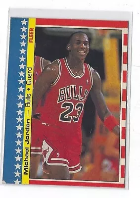 1987 Fleer Basketball Sticker #2 Michael Jordan Chicago Bulls HOF • $67.99