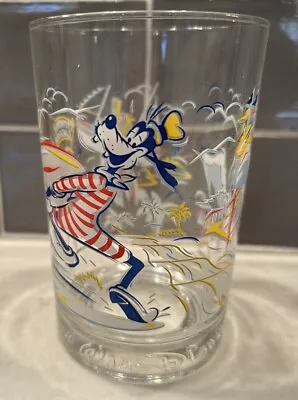 McDonalds Walt Disney World 25th Anniversary Glass Cup Goofy Vintage • $16.99