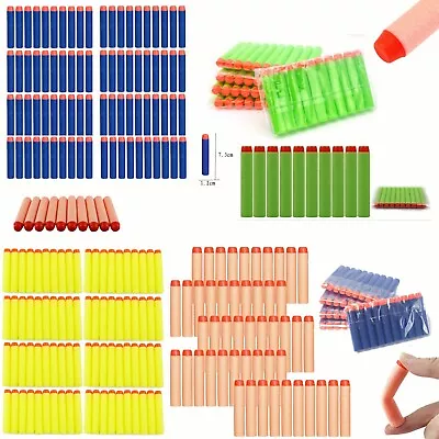 100 X New Bullets Sofe Head Nerf N-Strike Elite Dart Refill Fits Most Nerf Guns • $9.89