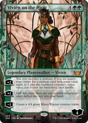 [1x] Vivien On The Hunt - Borderless - Near Mint English - SNC Extras MTG Magic • $1.74