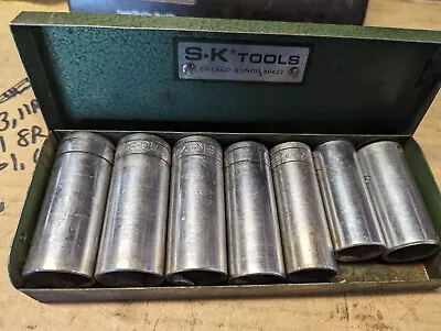 SK TOOLS 3/8  DRIVE 7PC SAE 6PT DEEP SOCKET  2 Are Proto • $20