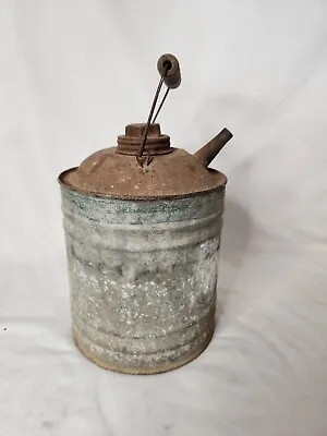 Vintage Galvanized One Gallon Kerosene Oil Can • $24.99