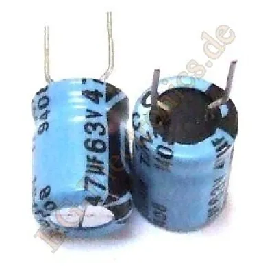 10 X 47µF 47uF 63V 85° RM5 Elko Kondensator Capacitor Radial RICON  10pcs • $36.94