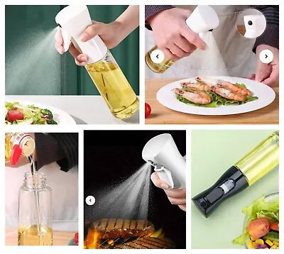 200/300ml Olive Oil Spray Bottle Cooking Mister Sprayer Kitchen Tool BBQ Air Fry • £4.99