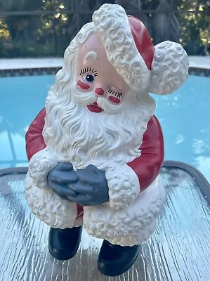 Vintage Santa Claus Chalkware Atlantic Mold Ceramic Christmas Decoration Statue • $75