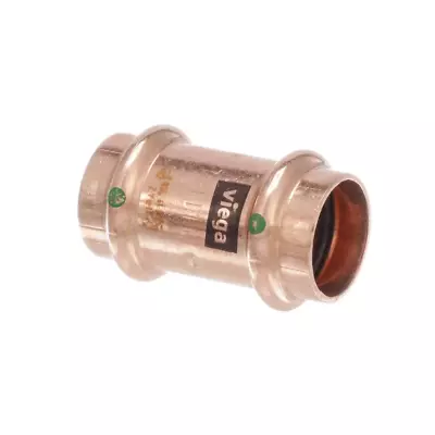 Propress 1/2 In. Press Copper Coupling Fitting With Stop (10-Pack) • $25.88