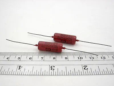 .022uF 400V K40Y-9V Russian PIO Capacitor Pair - Tested Matched To 1% Tolerance • $29